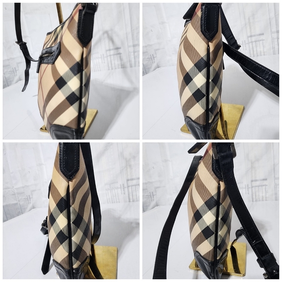 Burberry Supernova Coated Canvas Dryden Crossbody bag Beige/Black - Picture 9 of 15